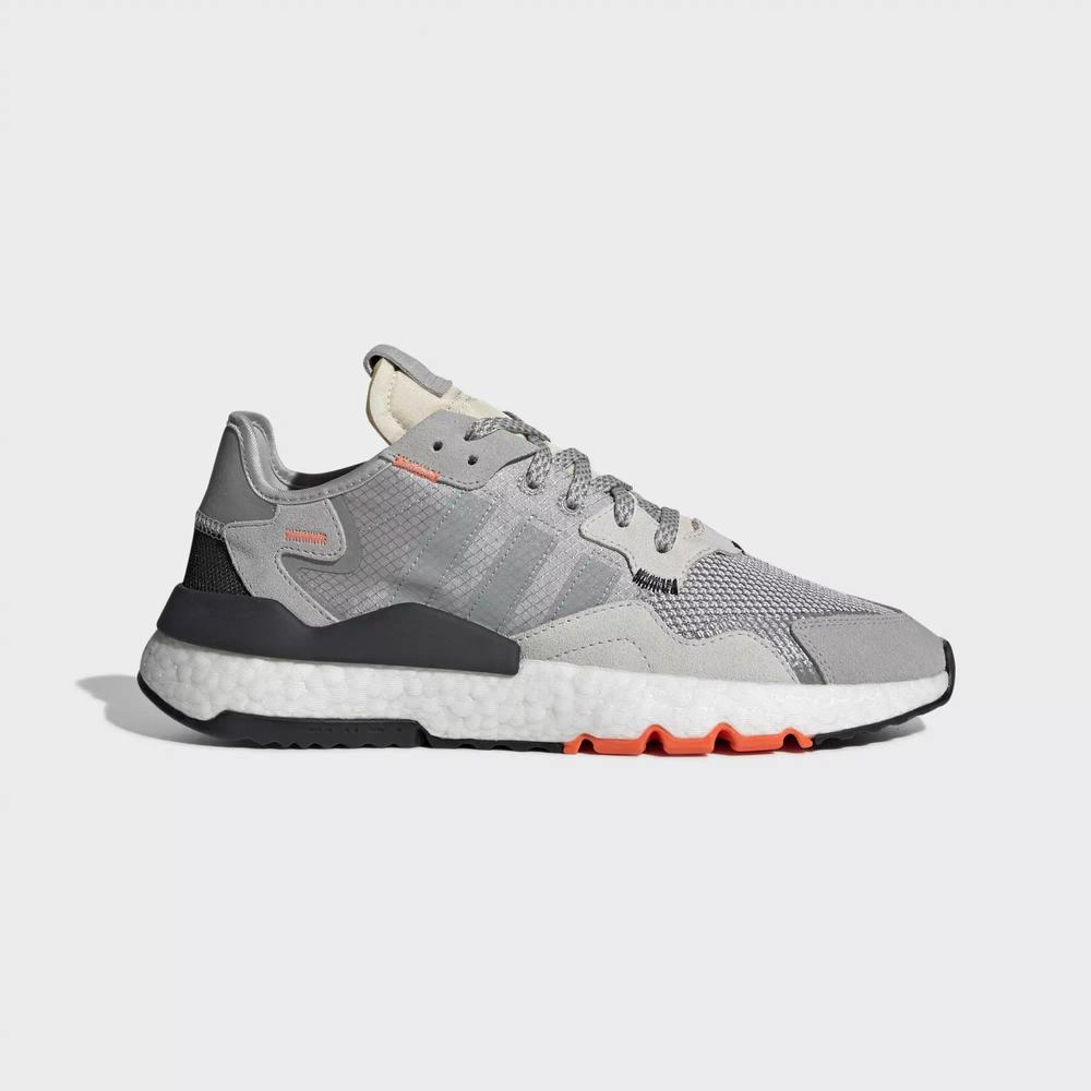 Adidas Nite Jogger Tenis Grises Para Hombre (MX-89885)
